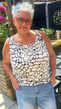 Magic vest top CRACKLE PRINT