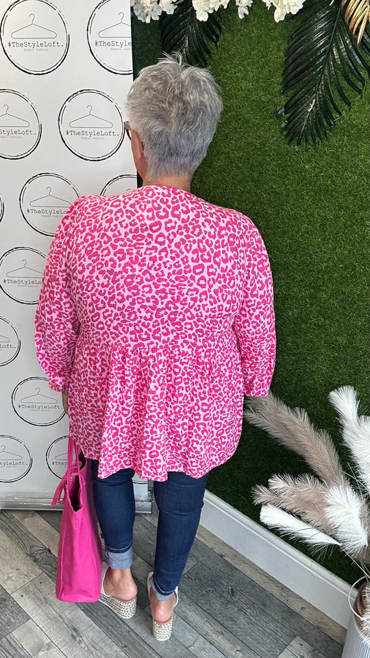 Leopard print over top