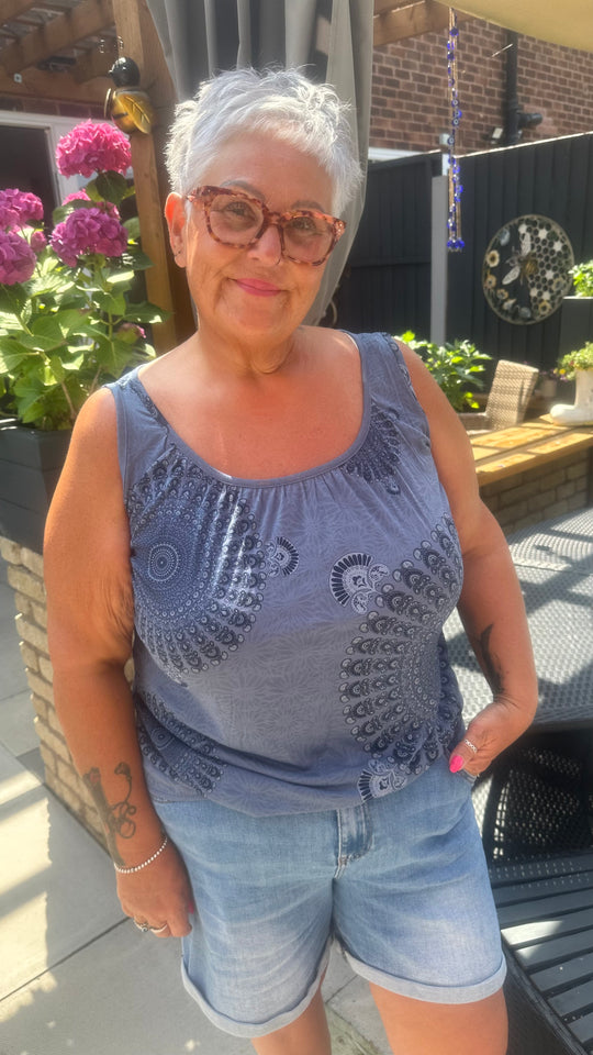 Magic vest top MANDALA PRINT