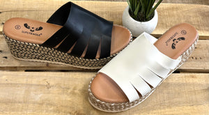 Espadrille wedge shoes