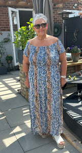 Aztec maxi dress
