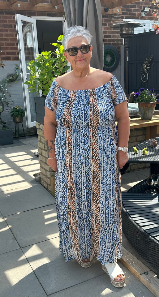 Aztec maxi dress