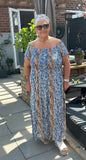 Aztec maxi dress