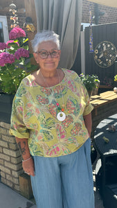 Butterfly linen top