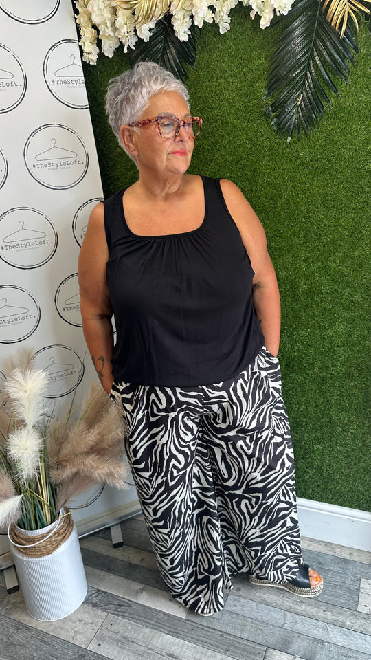Animal print trouser set