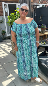 Aztec maxi dress