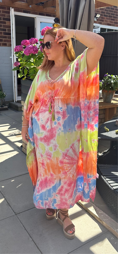 Cotton maxi kaftan Dress