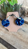 Marble dangle hoops