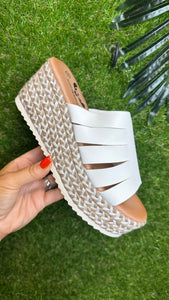 Espadrille wedge shoes