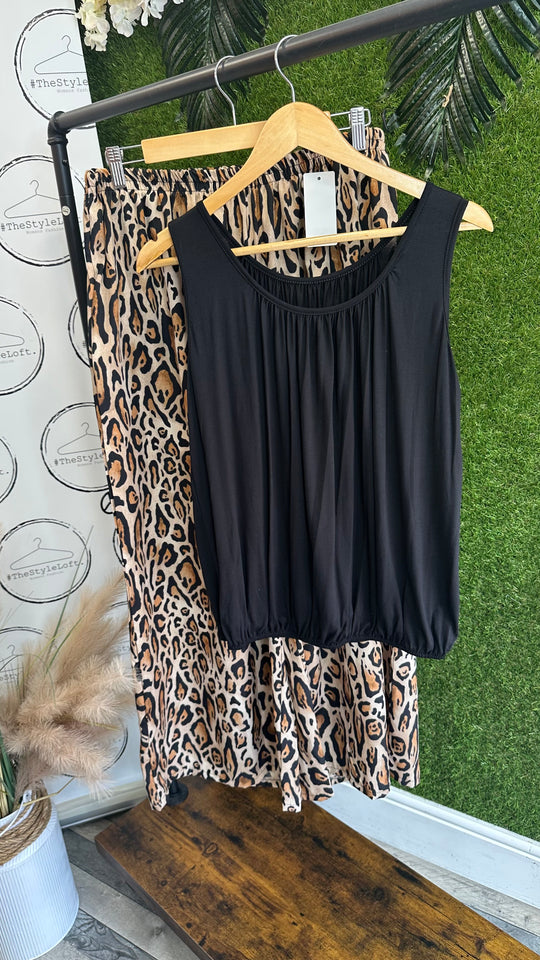 Animal print trouser set