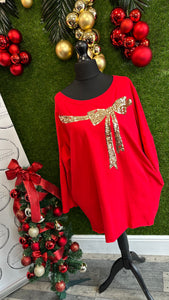 Bow Present tunic top/dress