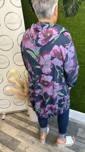 Floral throw on jacket