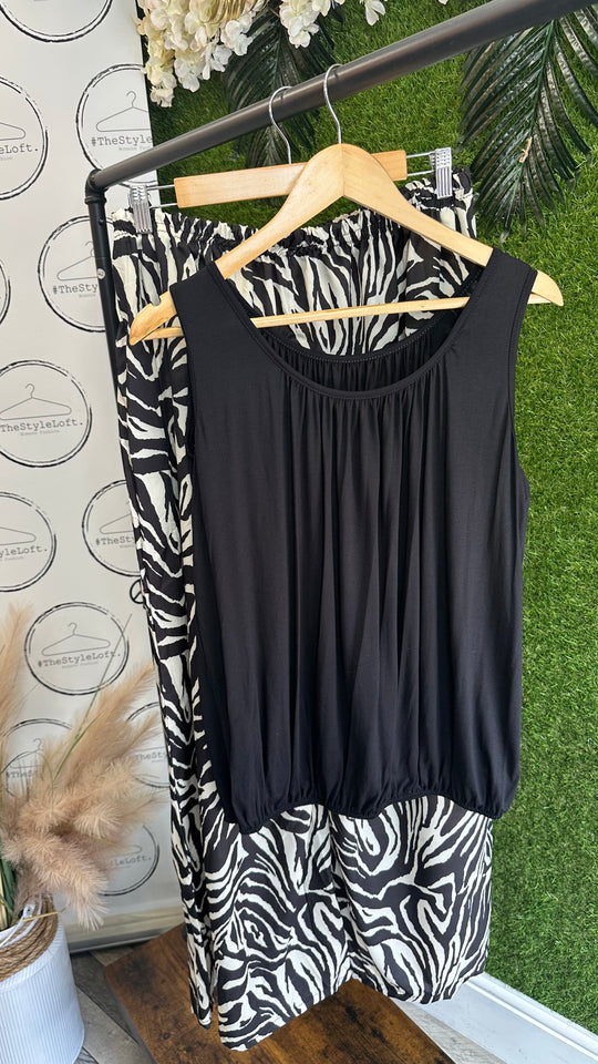Animal print trouser set
