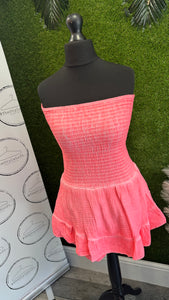 Neon cheescloth playsuit