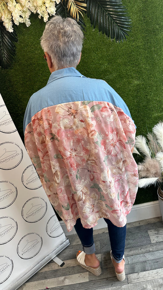 Floral oversized shirt
