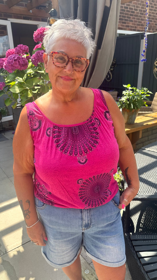 Magic vest top MANDALA PRINT