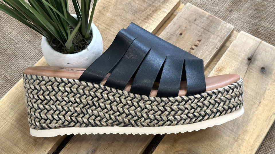 Espadrille wedge shoes