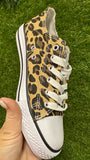 canvas trainer (leopard print)
