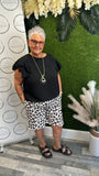 Leopard print shorts