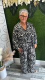 Animal print trouser set