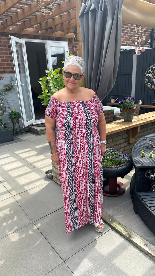 Aztec maxi dress