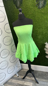 Neon cheescloth playsuit