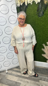 Cheesecloth trouser set