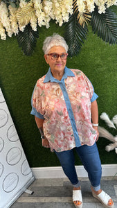 Floral oversized shirt