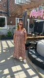 Aztec maxi dress