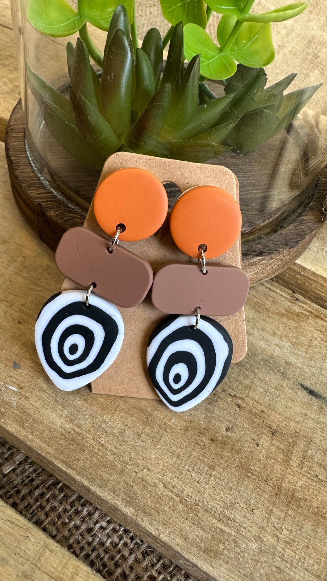 Trio dangle earrings