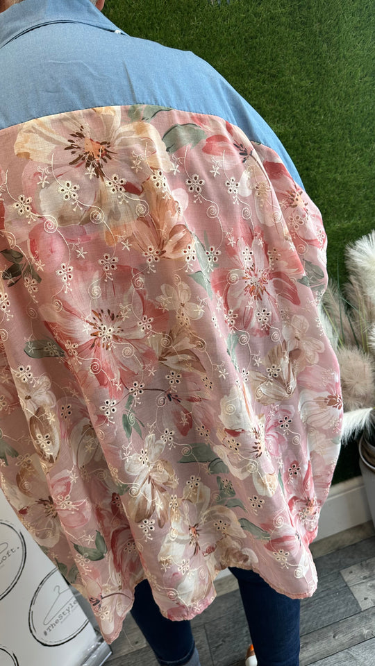 Floral oversized shirt
